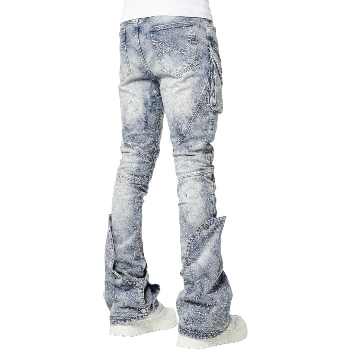 Guapi Coffin Arc Embellished Denim (Aqua Blue) - Image 4