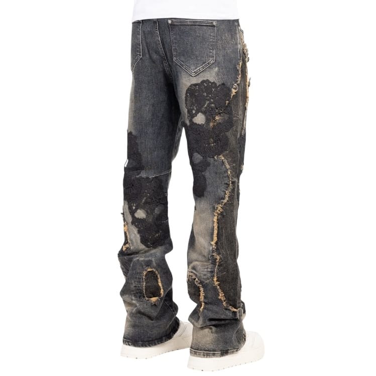 Guapi Sacred Skull Denim (Black Wash) 820SSD28 - Image 4