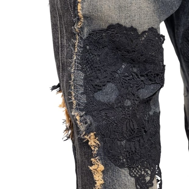Guapi Sacred Skull Denim (Black Wash) 820SSD28 - Image 8
