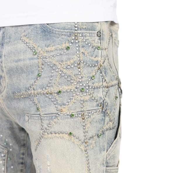 Guapi Spider Denim Jean (Emerald) 818ESD - Image 6