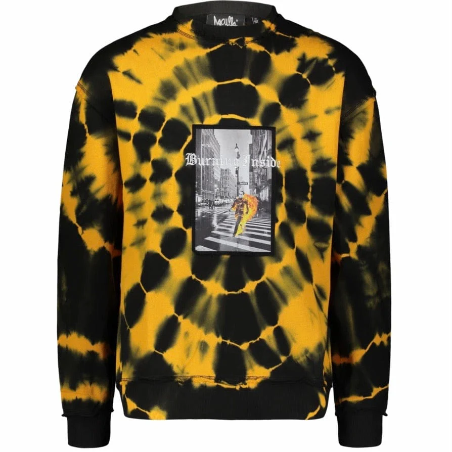 Haculla Burning Crewneck (Black/Orange) HA02BA-K02
