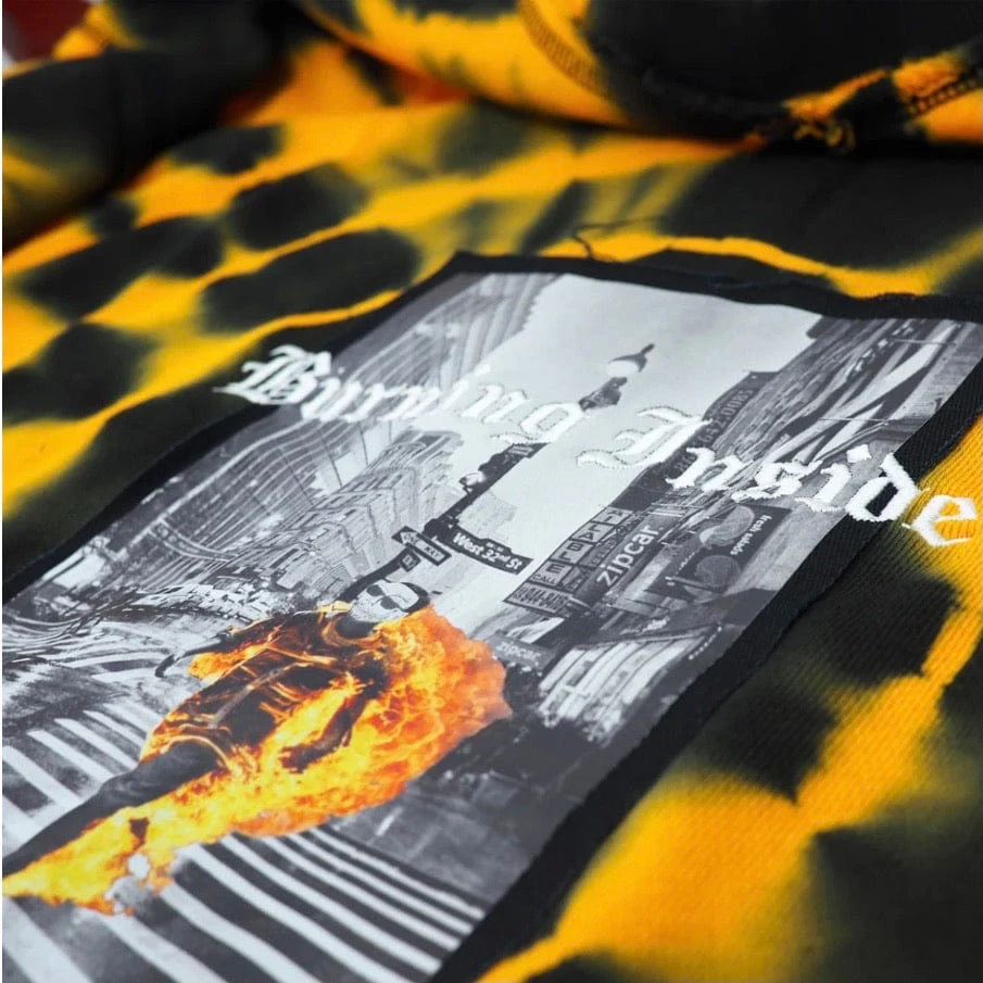 Haculla Burning Crewneck (Black/Orange) HA02BA-K02 - Image 2