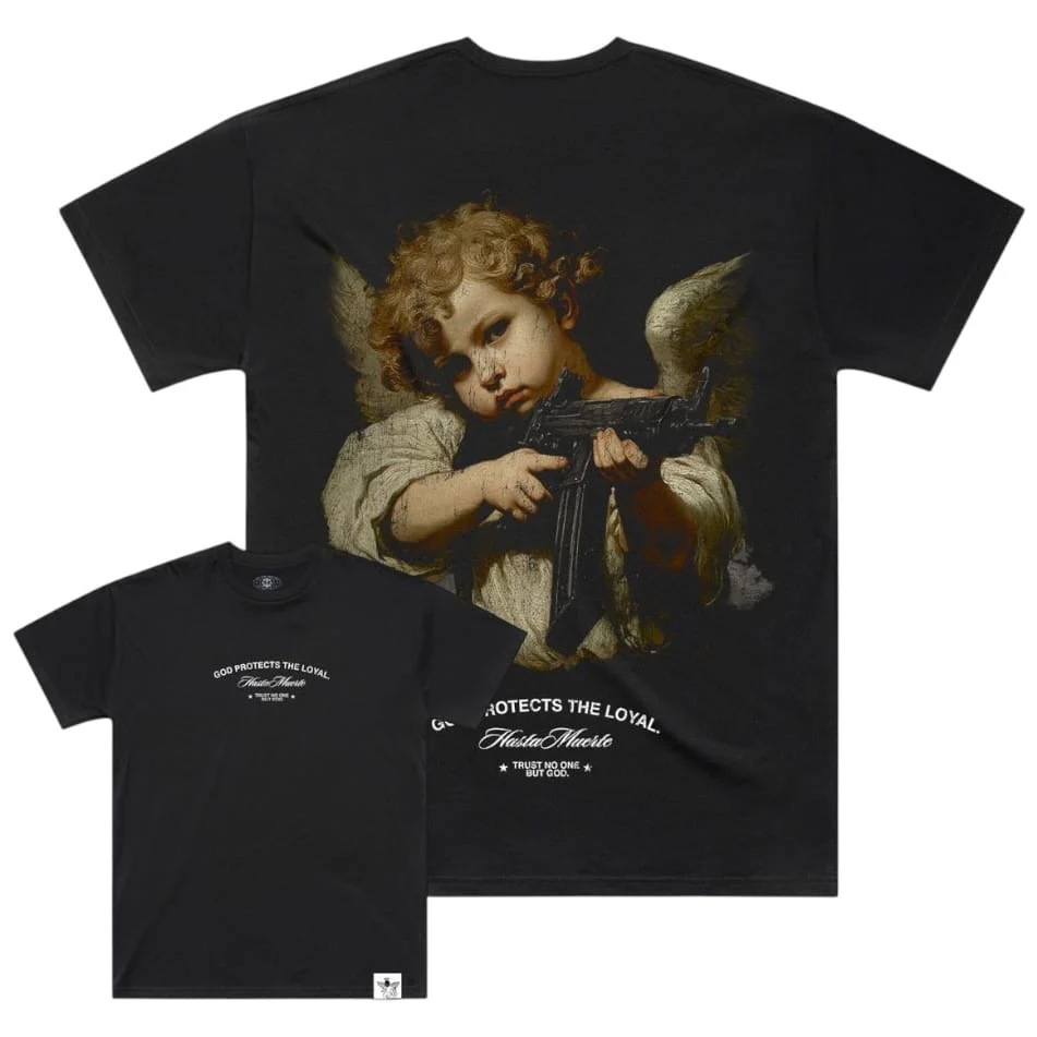 Hasta Muerte Angel Shooter Tee (Black) - Image 3