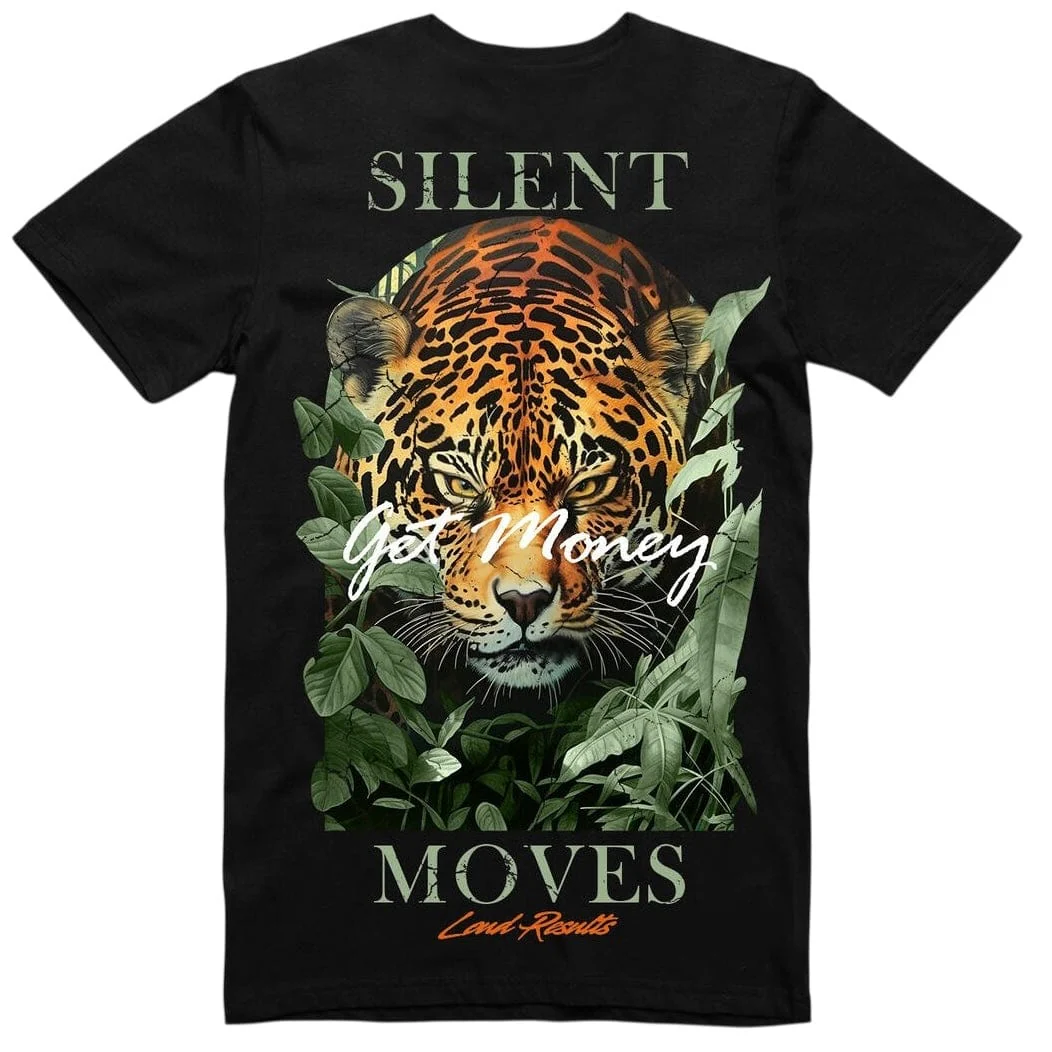 Hasta Muerte Silent Moves GM Jag QS Tee (Black) - Image 2