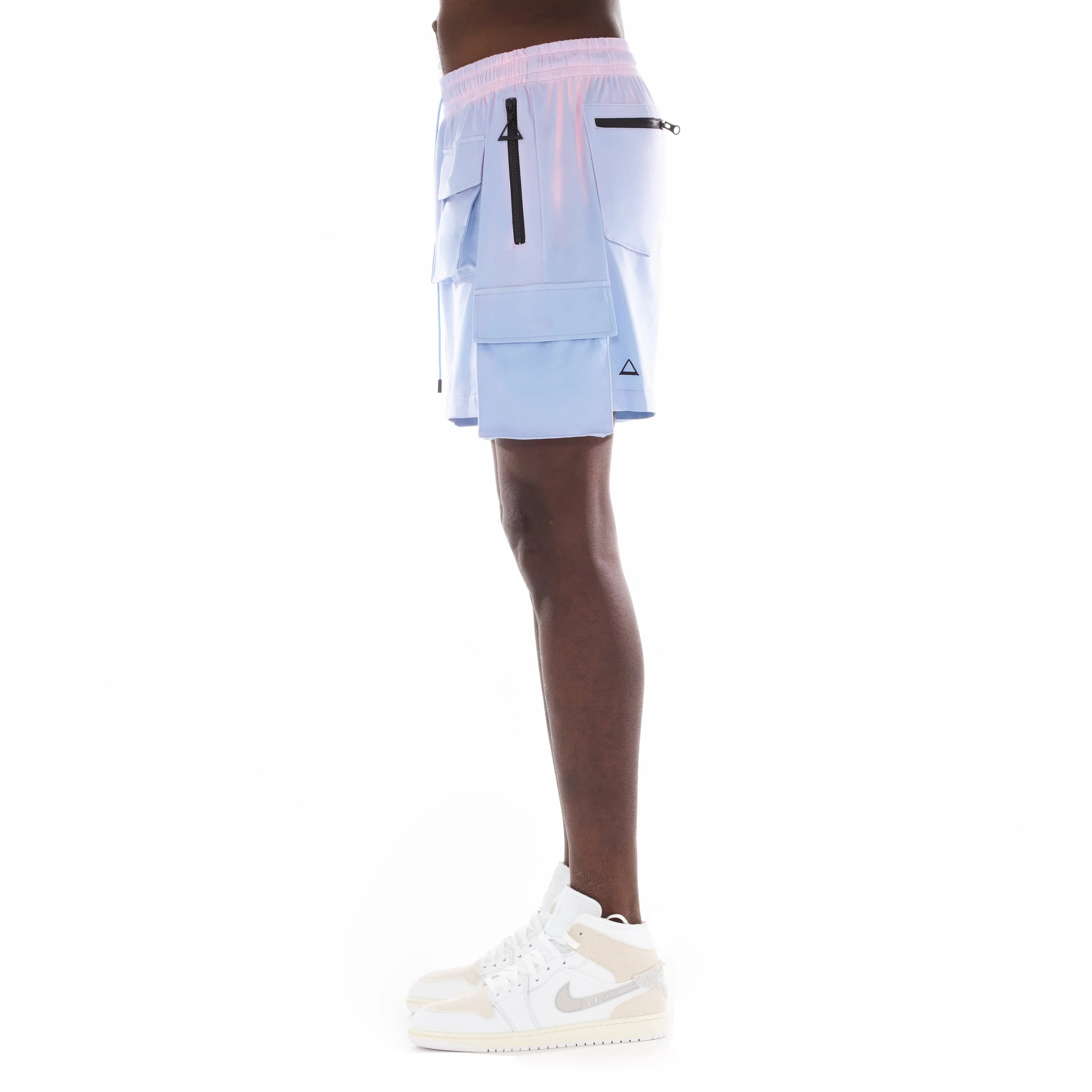 HEAT SENSITIVE NYLON SHORTS IN SKY - Image 4