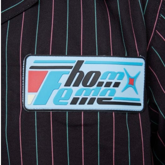 Homme Femme Hologram Striped Shirt (Black/Green) SPRING23118-2 - Image 3