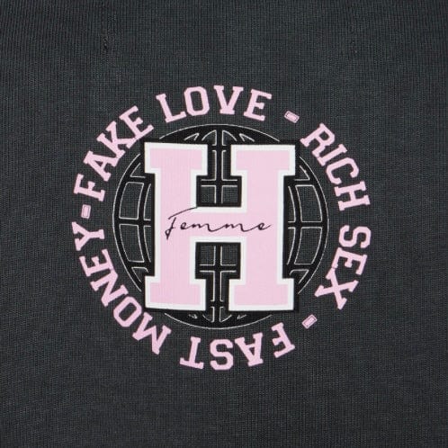 Homme Femme Purebred Tee (Charcoal/Pink) SPRING23139-2 - Image 4