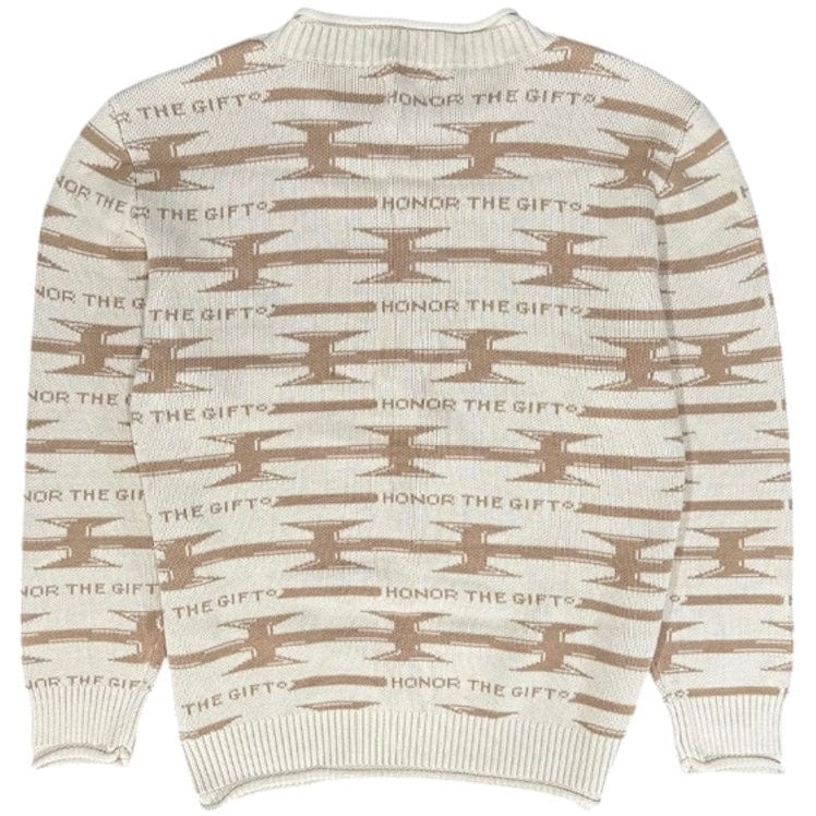 Honor The Gift H Wire Knit Sweater (Bone) HTG230351 - Image 2