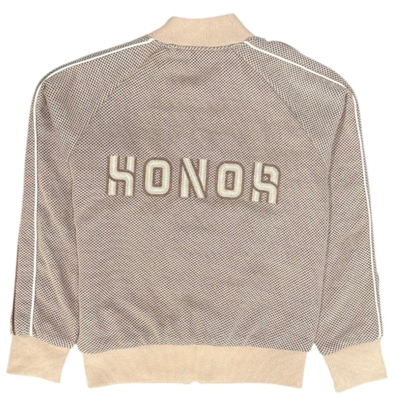 Honor The Gift Novelty Knit Track Jacket (Brown) HTG240361 - Image 2