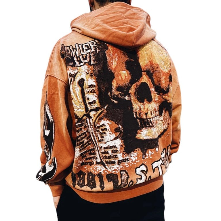 Howlers Club Ghoul Tour Hoodie (Burnt Orange) - Image 2