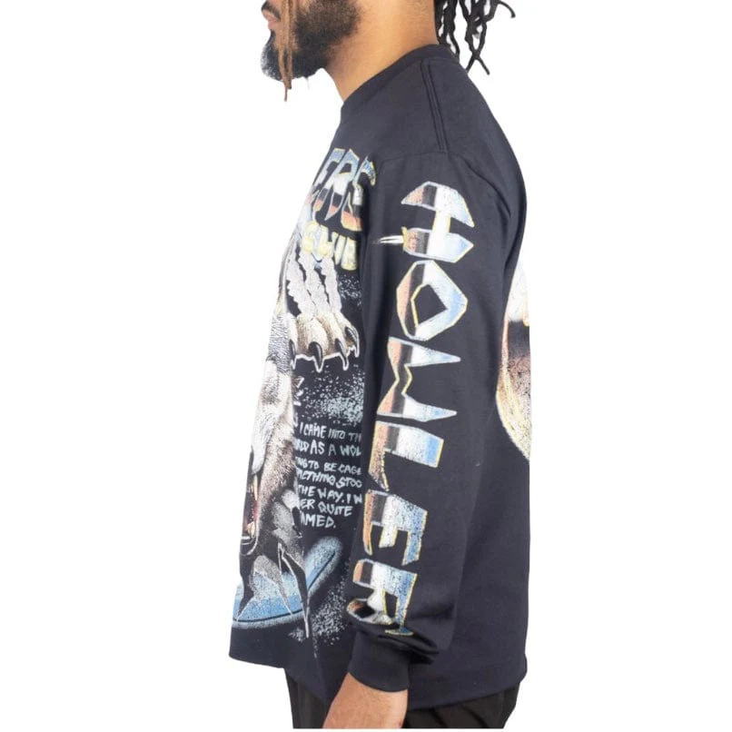 Howlers Club Untamed Wolves LS Sweatshirt (Navy) - Image 3