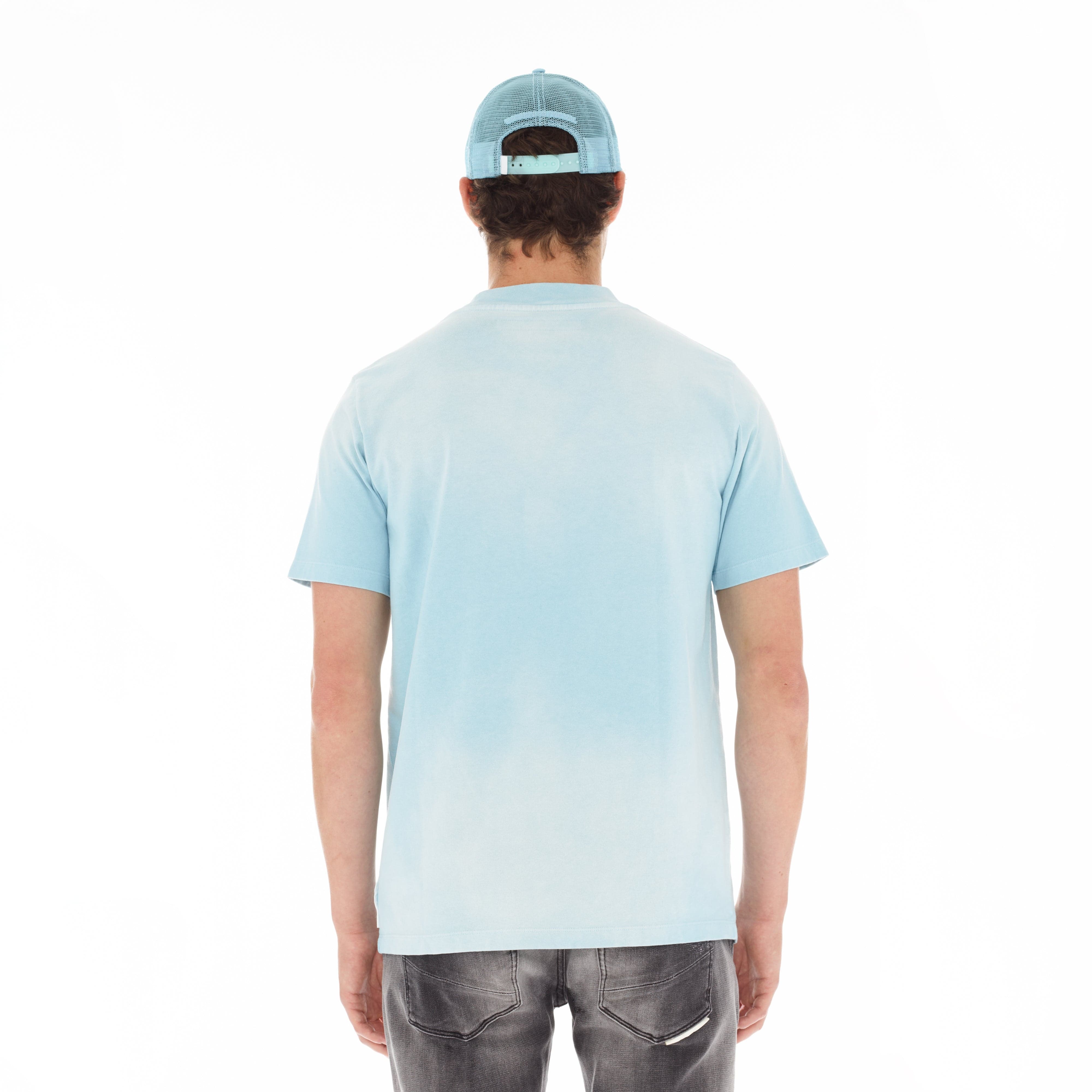 HVMAN BASIC LOGO TEE IN SKY - Image 4