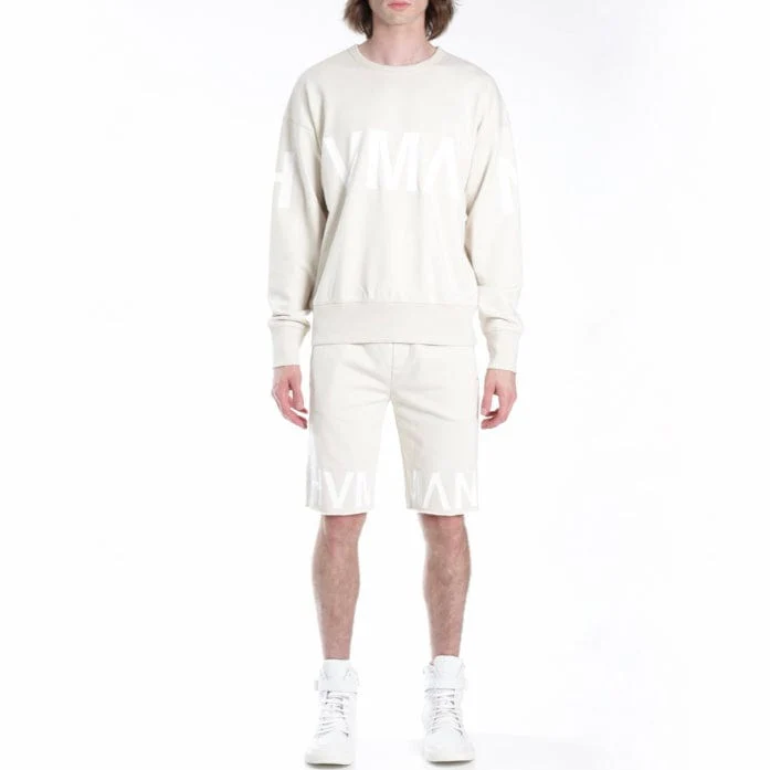 Hvman French Terry Sweatshort (Cream) 322AC-FS29C - Image 3