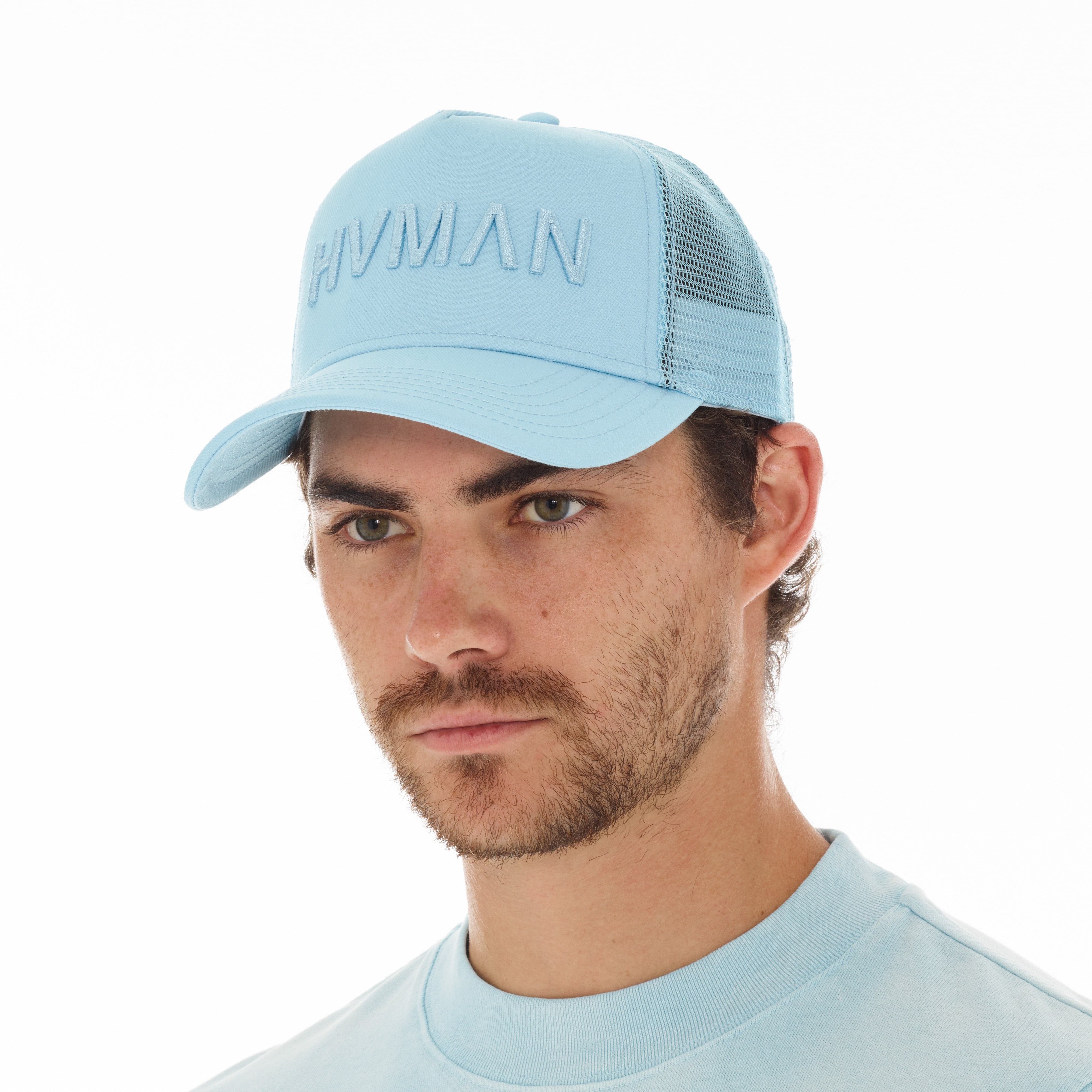 HVMAN MESH TRUCKER CAP IN SKY - Image 2