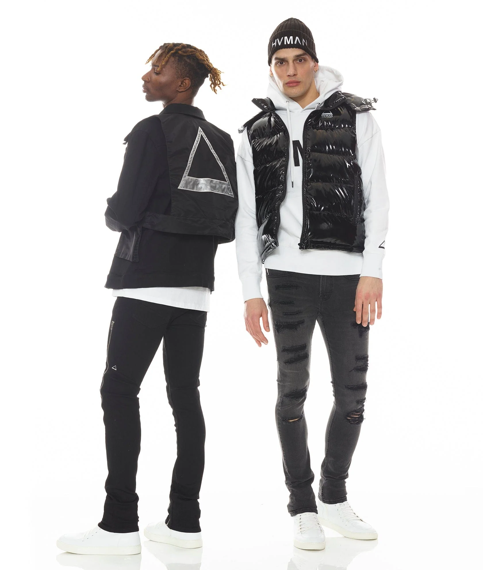 HVMAN PUFFER VEST IN BLACK - Image 5