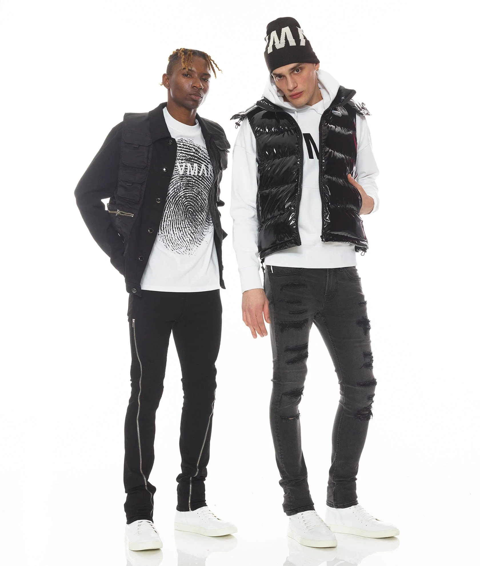 HVMAN PUFFER VEST IN BLACK - Image 6