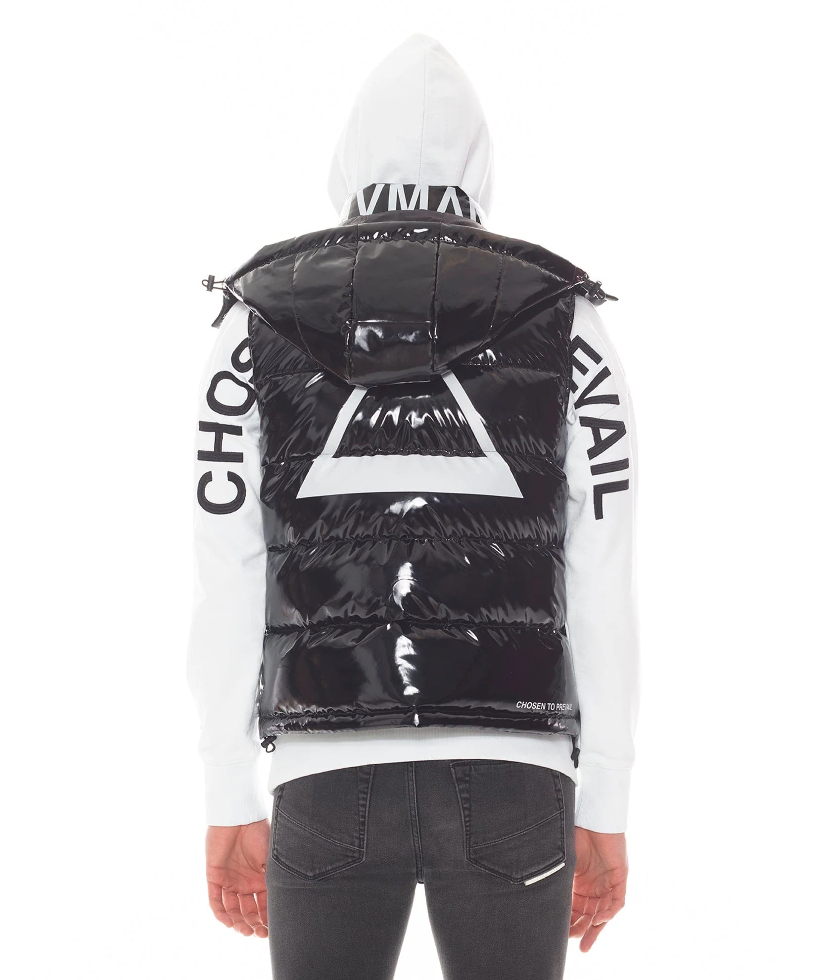 HVMAN PUFFER VEST IN BLACK - Image 7