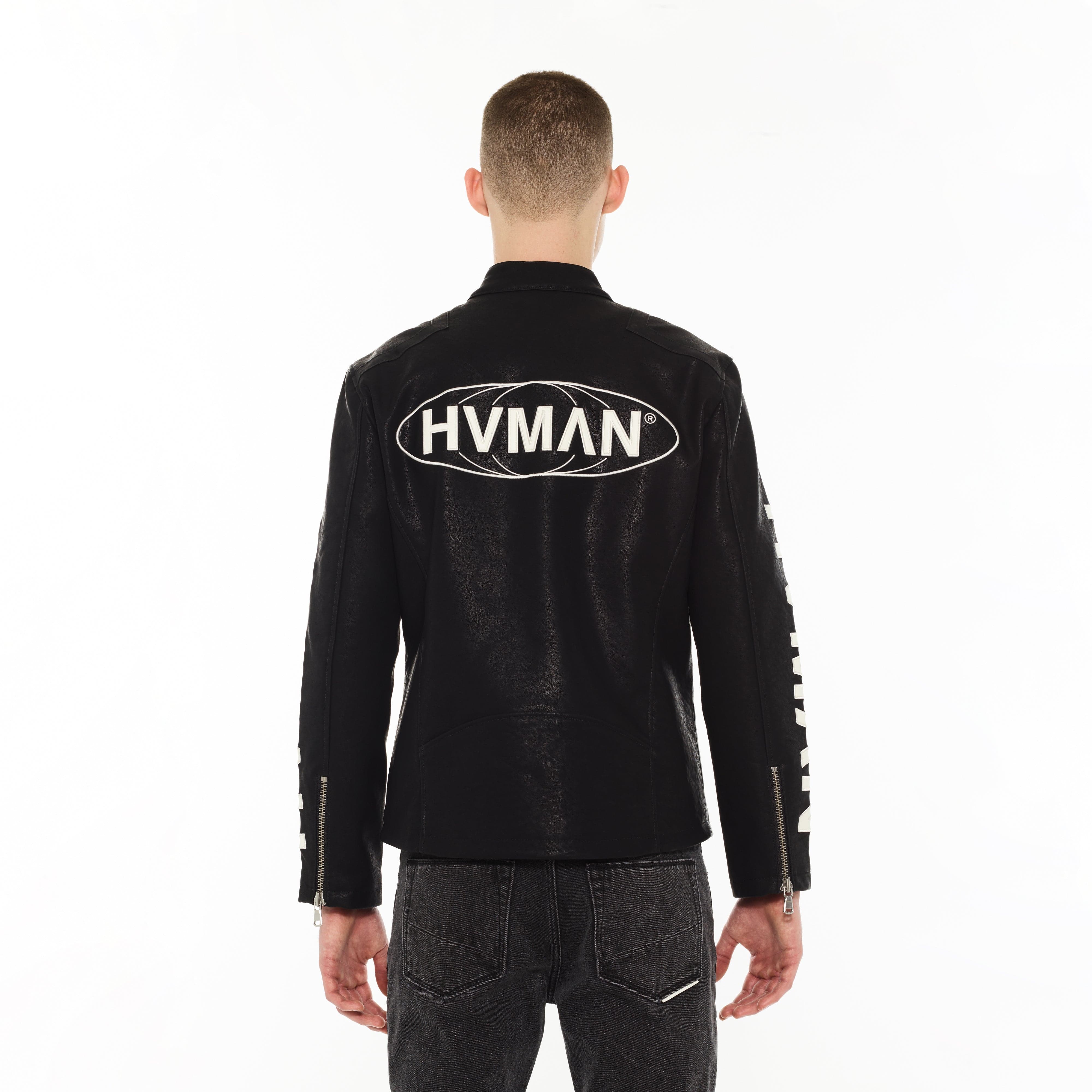 Hvman's Cafe Racer Jacket in Black - Image 4