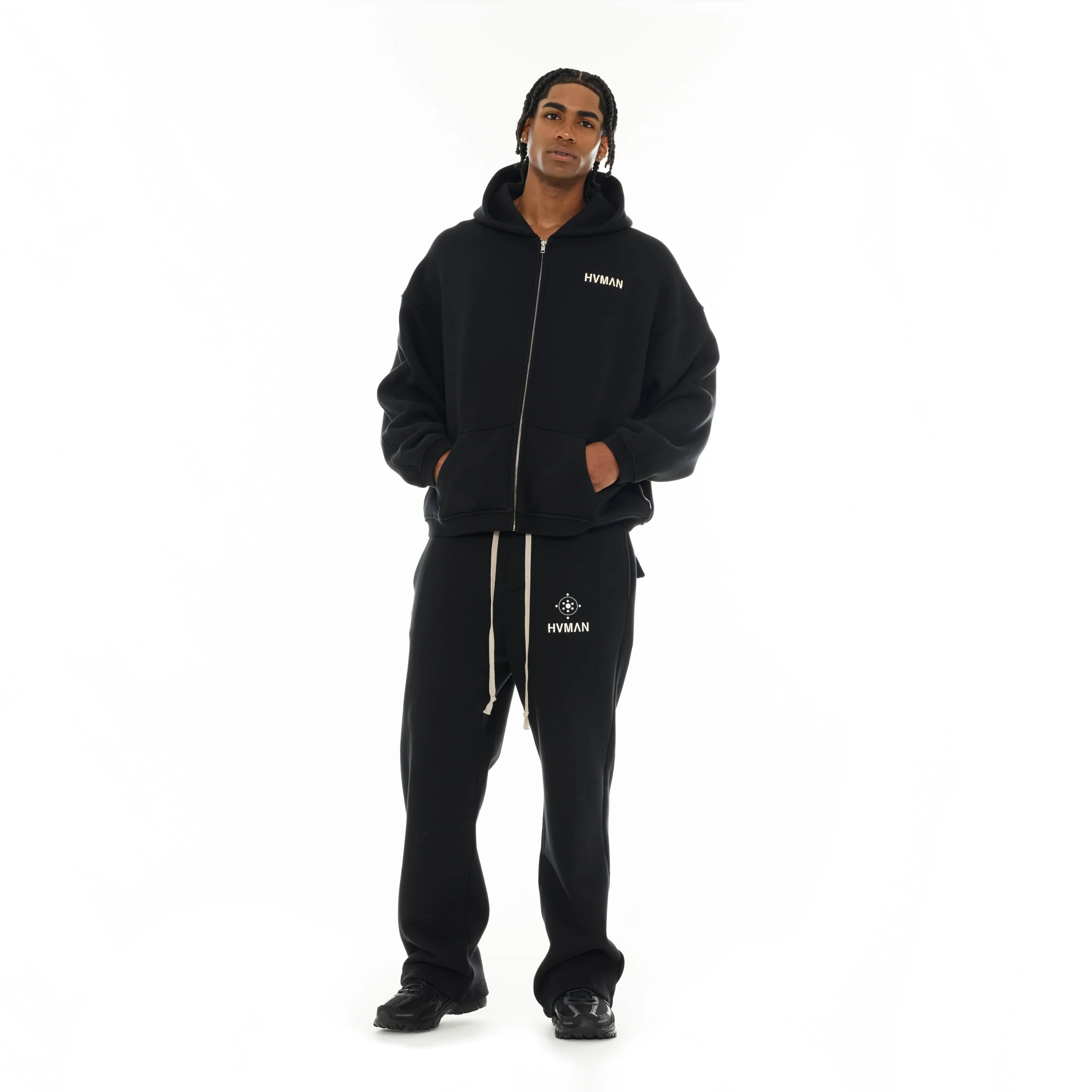 Hvman's Oversized Sweatpants in Black - Image 5