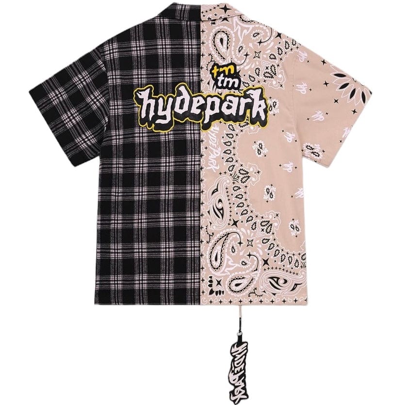 Hyde Park East LA Button Down Shirt (Black/Tan) - Image 2