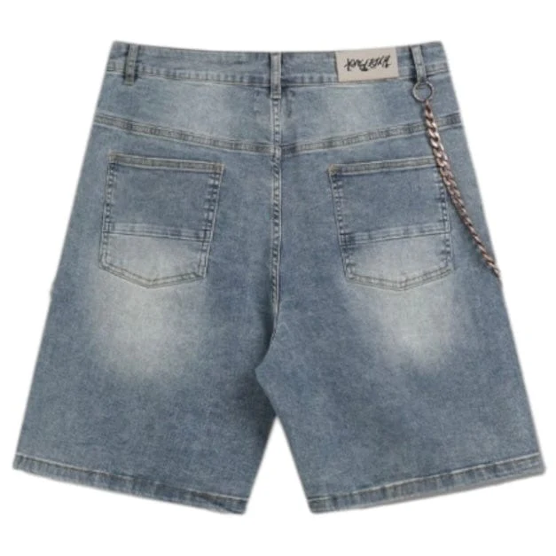Hyde Park Studded Park Velocity Denim Short (Blue) - Image 2