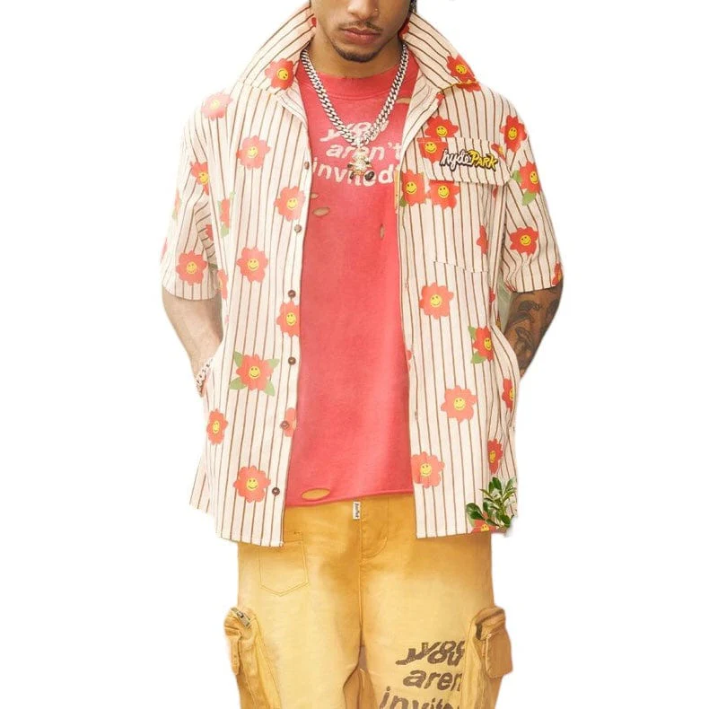Hyde Park The Weekend Blender Button-Up Shirt (Red Lemon) - Image 2