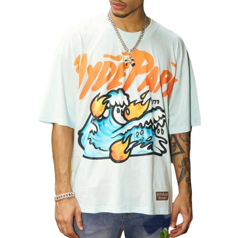 Hyde Park Tsunami Weekend Tee (Light Blue) - Image 3