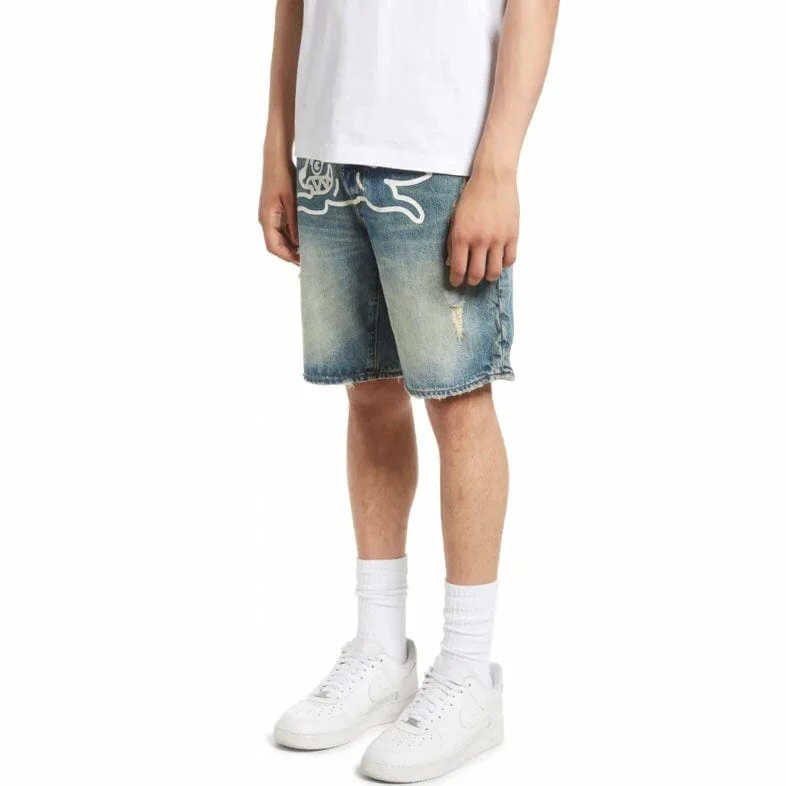 Ice Cream Cream Denim Shorts (Custard) 421-5102 - Image 2