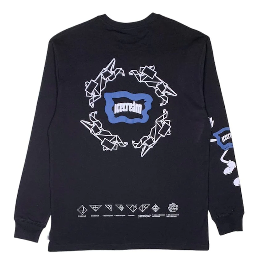 Ice Cream Fold Long Sleeve (Black) - 4119304BLK - Image 2