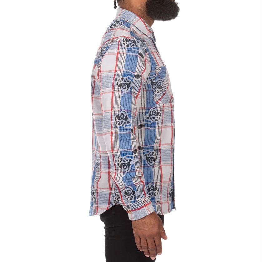 Ice Cream Harry Long Sleeve Woven Shirt (Strong Blue) 441-1600 - Image 2