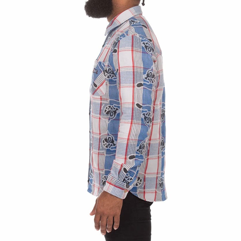 Ice Cream Harry Long Sleeve Woven Shirt (Strong Blue) 441-1600 - Image 3