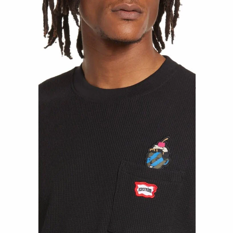 Ice Cream Hide & Seek SS Knit (Black) 421-3305 - Image 2