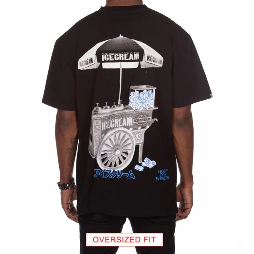 Ice Cream Oversized Fit Cart SS Knit (Black) 441-3303 - Image 2