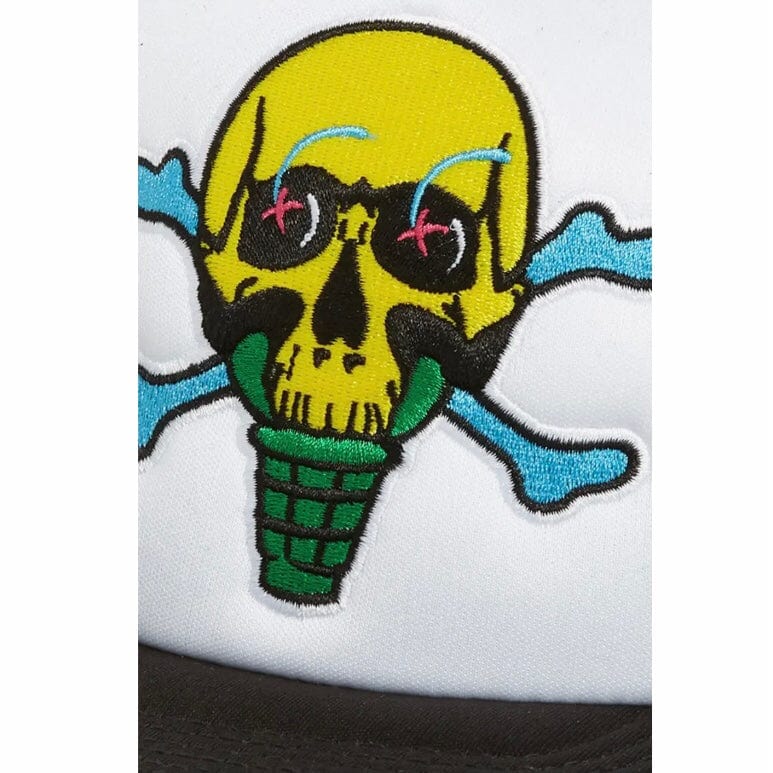Ice Cream Skully Trucker Hat (Black) 431-2803 - Image 2