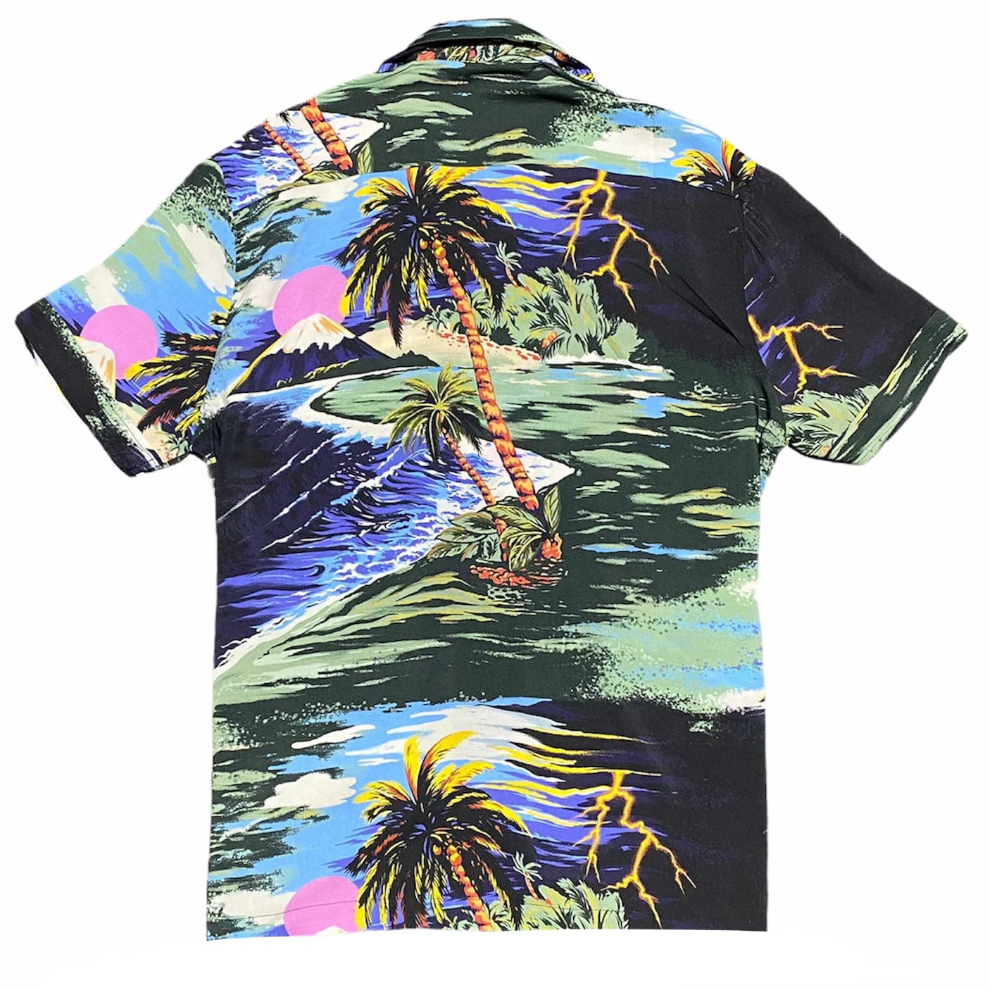 Ice Cream Vacation Short Sleeve Woven Button Down Shirt (Hawaiian) 411-5600 - Image 2