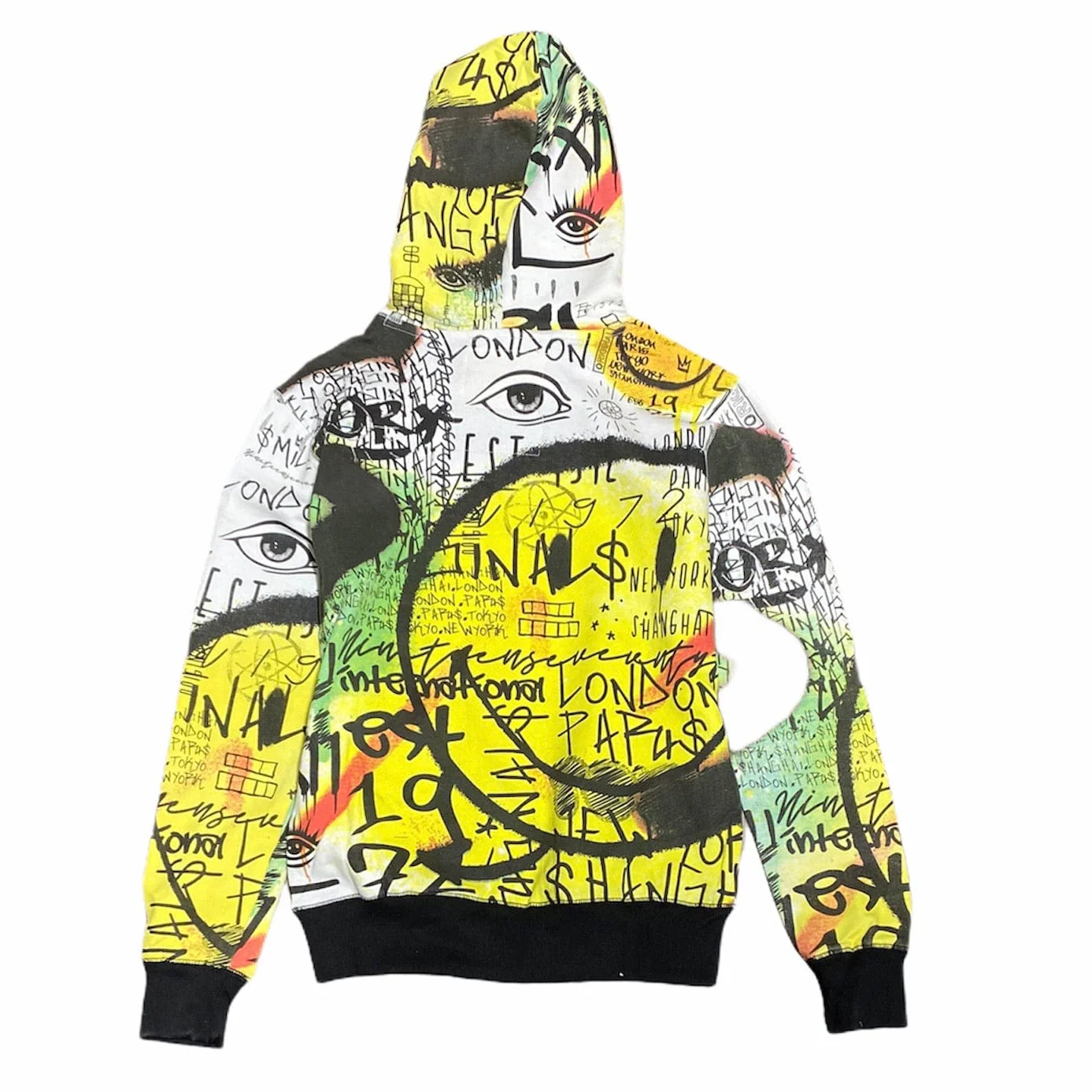 Industrial Indigo Industrial X Smiley Hoodie (White) ISM-PO-001 - Image 3
