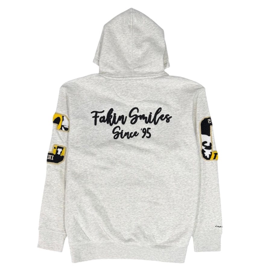 Iro-Ochi Fakin Smiles Hoodie (Grey) 321-33729 - Image 2
