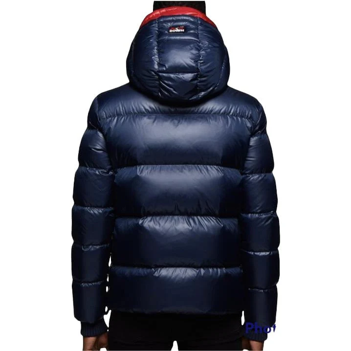 Jack1t Prime Time Racer Down Puffer Jacket (Navy/Red) - Image 2