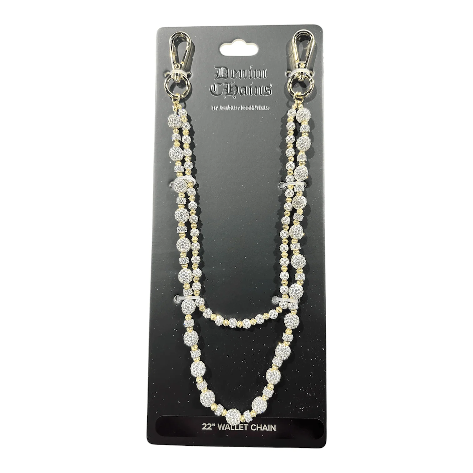 Jewelry Essentials Alternating Ball Chain (Gold) FLC-004G - Image 2