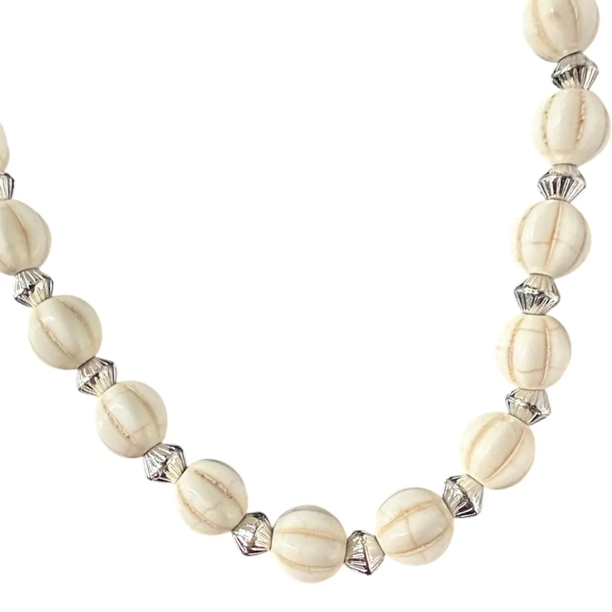 Jewelry Essentials Single Beaded With Angel Pant Chain 22" (Silver) BKC-134S - Image 3