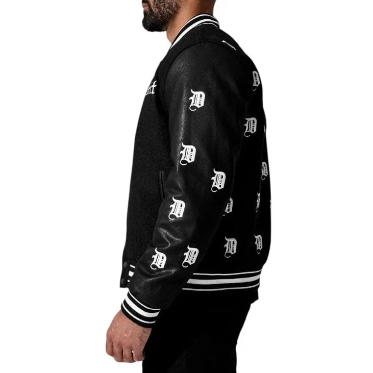 Jordan Craig 313 Varsity Jacket (Black) 91655 - Image 3