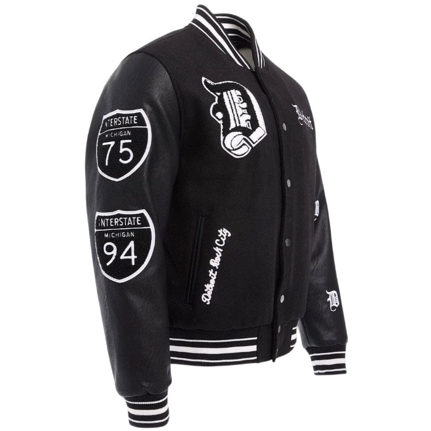 Jordan Craig 313 Varsity Jacket (Black) 91655 - Image 5