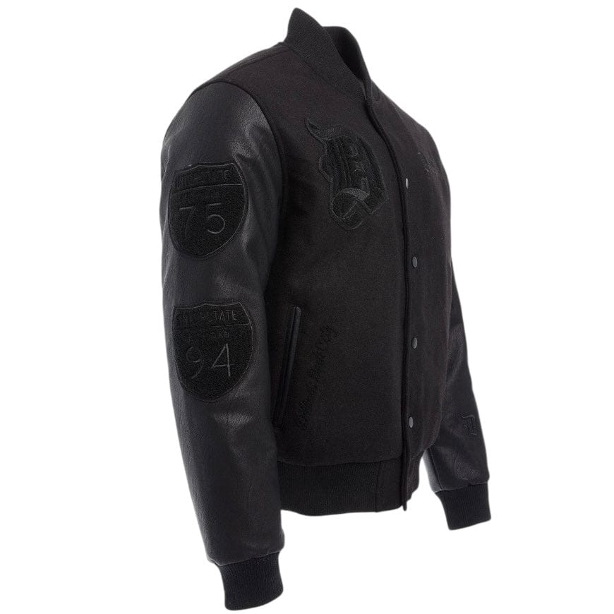 Jordan Craig 313 Varsity Jacket (Blackout) 91655 - Image 3