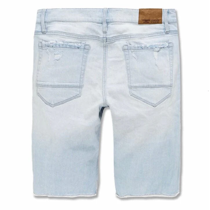 Jordan Craig Abyss Denim Shorts (Ice Blue) J3185S - Image 2
