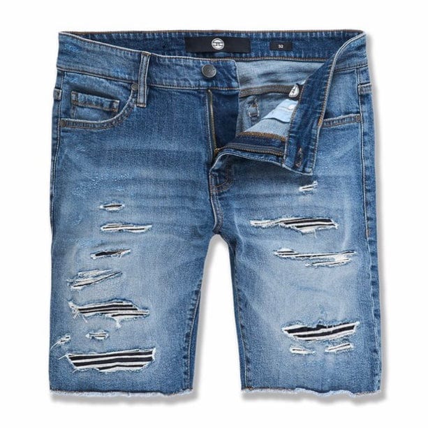 Jordan Craig Abyss Retro Denim Shorts (Medium Blue) J3170S