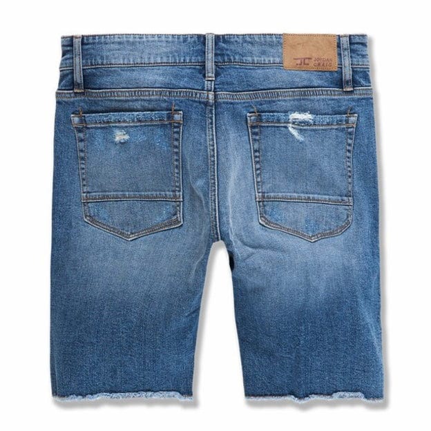 Jordan Craig Abyss Retro Denim Shorts (Medium Blue) J3170S - Image 2