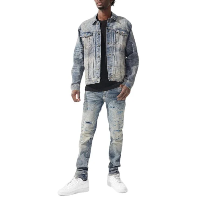 Jordan Craig Amsterdam Denim Trucker Azure Jacket (Antique) JJ358R - Image 3