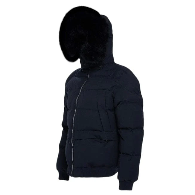Jordan Craig Bay Bomber Jacket (Noir) 91615 - Image 2