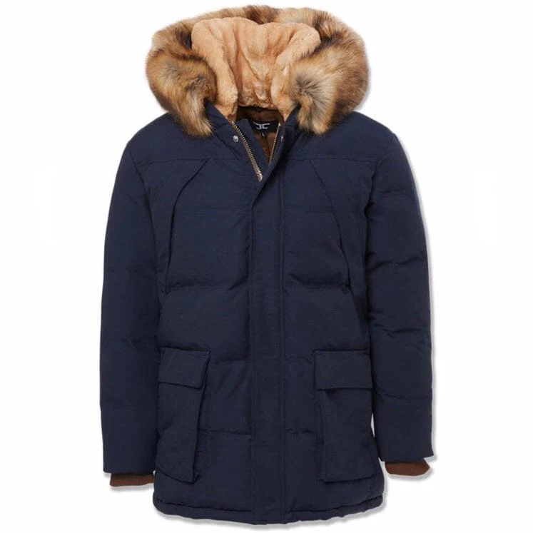Jordan Craig Bismarck Fur Lined Parka Jacket (Navy) 91537 - Image 5