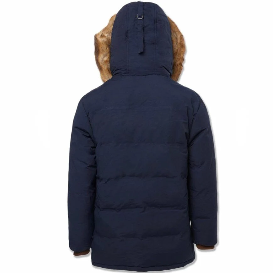 Jordan Craig Bismarck Fur Lined Parka Jacket (Navy) 91537 - Image 7